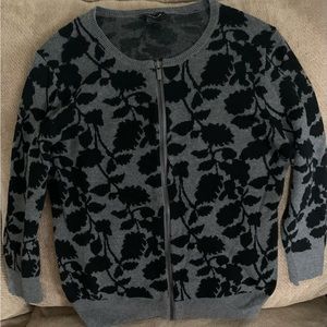 Ann Taylor Zip Front Women’s Sweater.